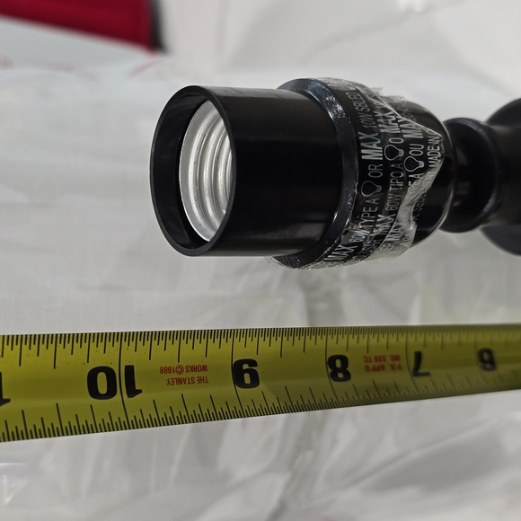 3 Lamps, Black finish with white shades - Picture 4 of 6